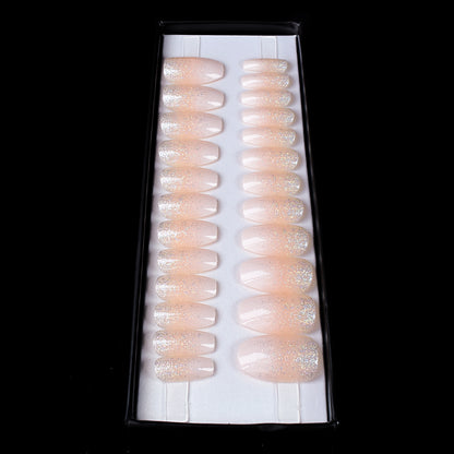 Puntas de uñas brillantes y burbujeantes 