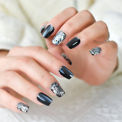Grey glitter