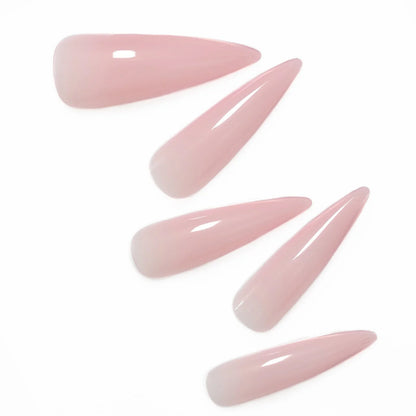 Long Stiletto Translucency Pink L6152