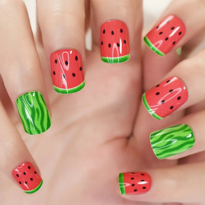 Short Round Watermelon Pattern L6343