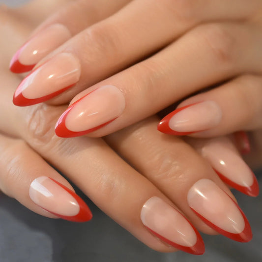 Medium Almond Red French L5814