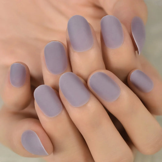 Short Almond Matte Gray L6418