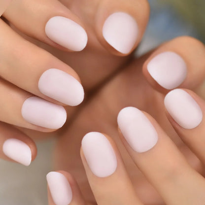 Short Almond Matte Pink L6431