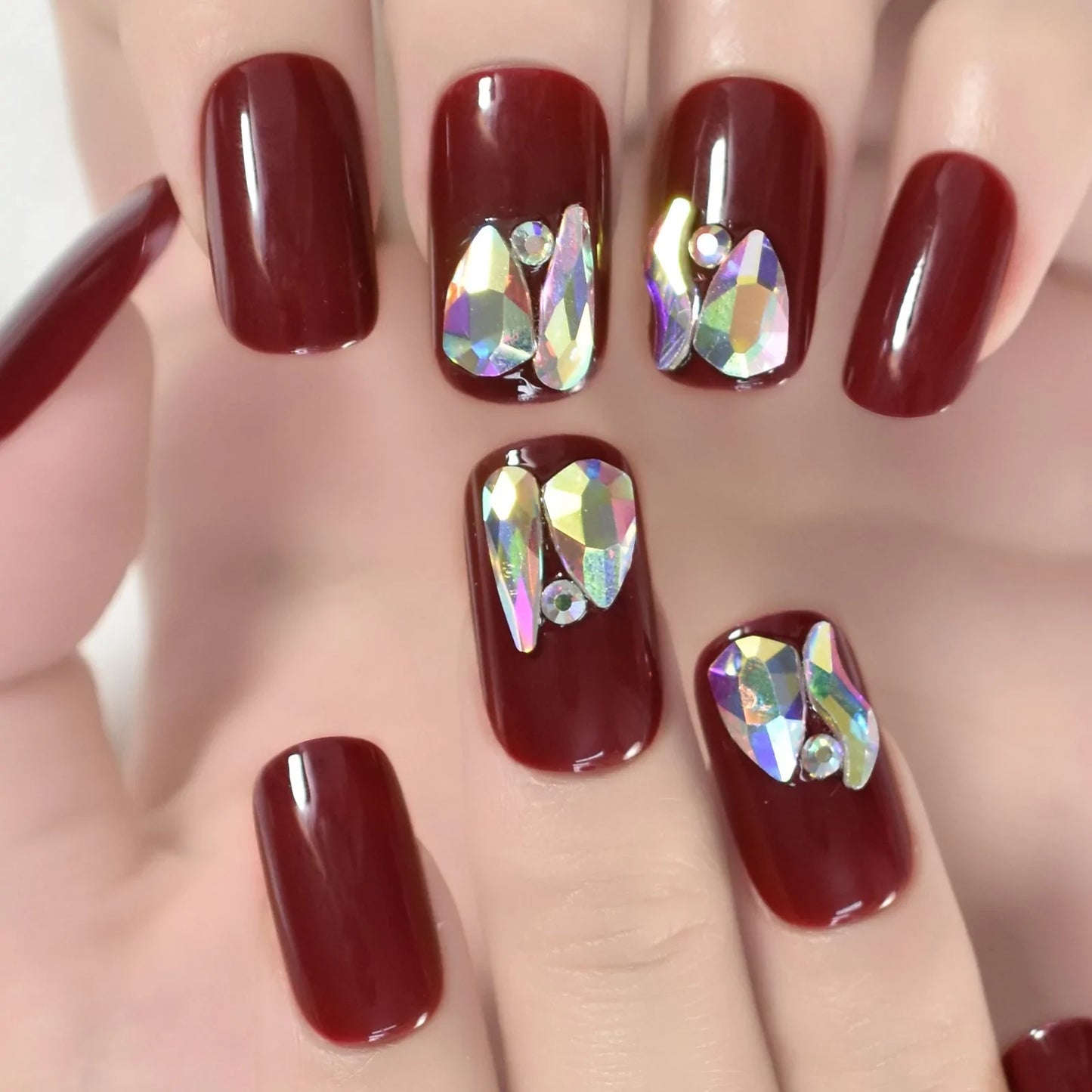 Medium Squoval Uv Gel Diamond L6348