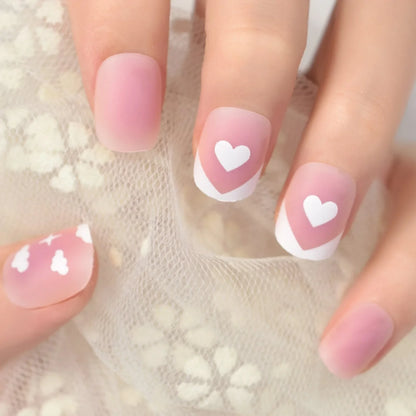 Short Round Matte Heart L6386