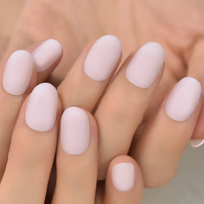 Short Almond Matte Pink L6431