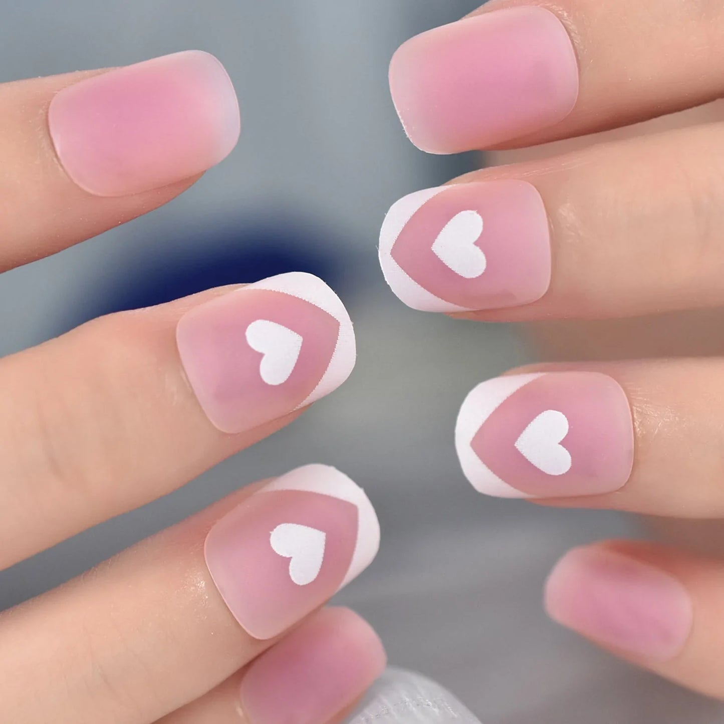 Short Round Matte Heart L6386