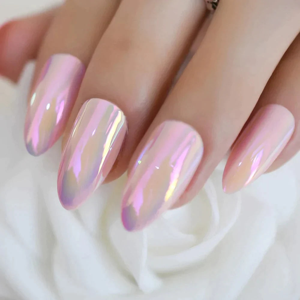 Medium Stiletto Chrome Pink L5023