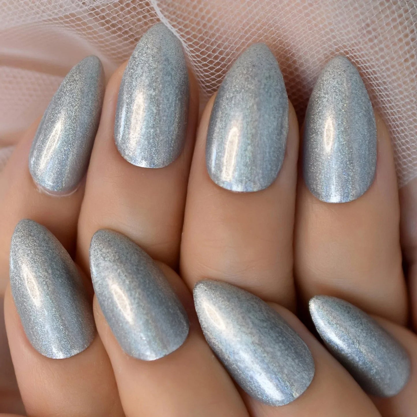 Medium Almond Sliver Glitter L6102