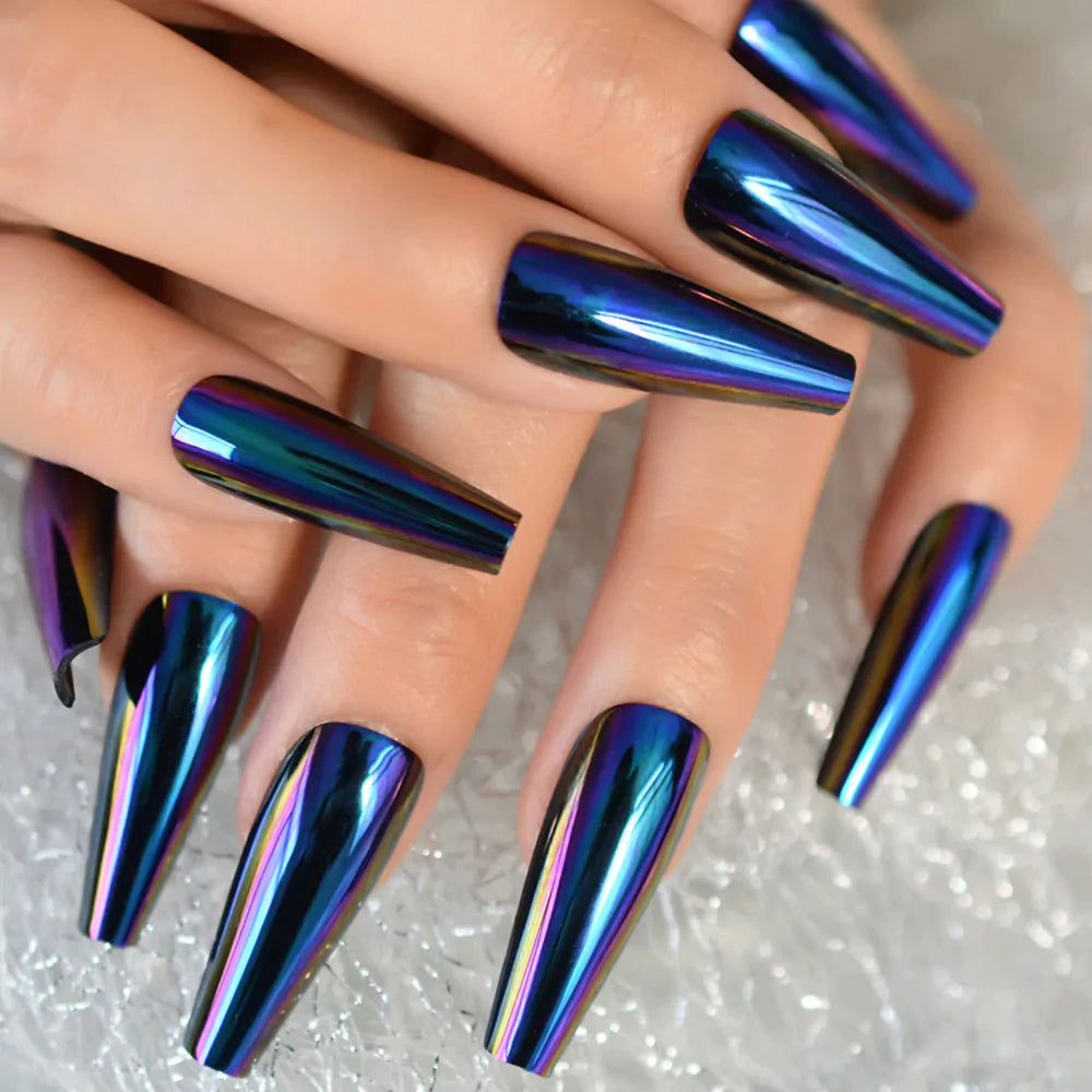 Medium Coffin Chrome Blue L5799