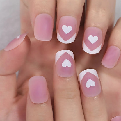 Short Round Matte Heart L6386